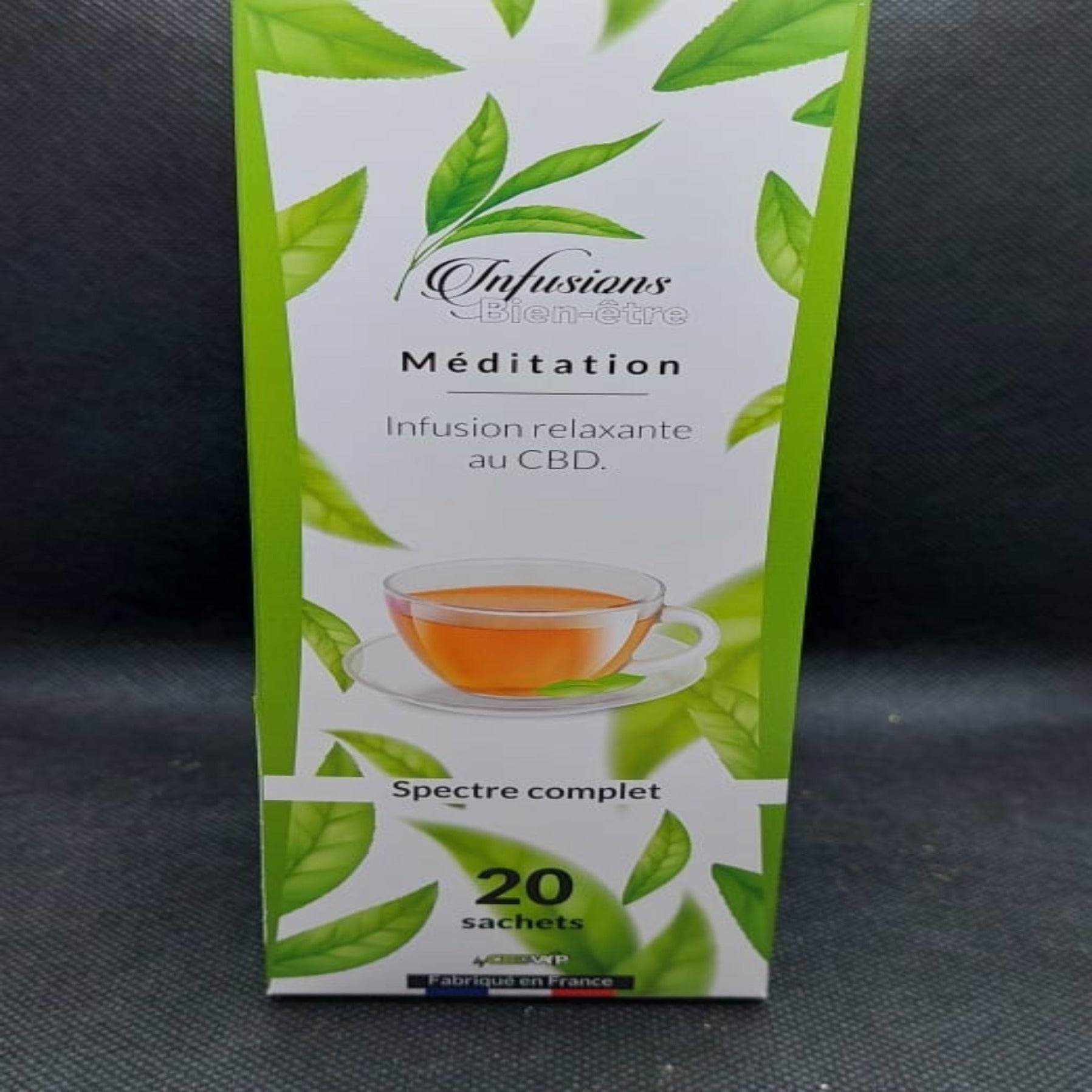 INFUSION MEDITATION relaxante 40 mg de CBDspectre complet cbdvap